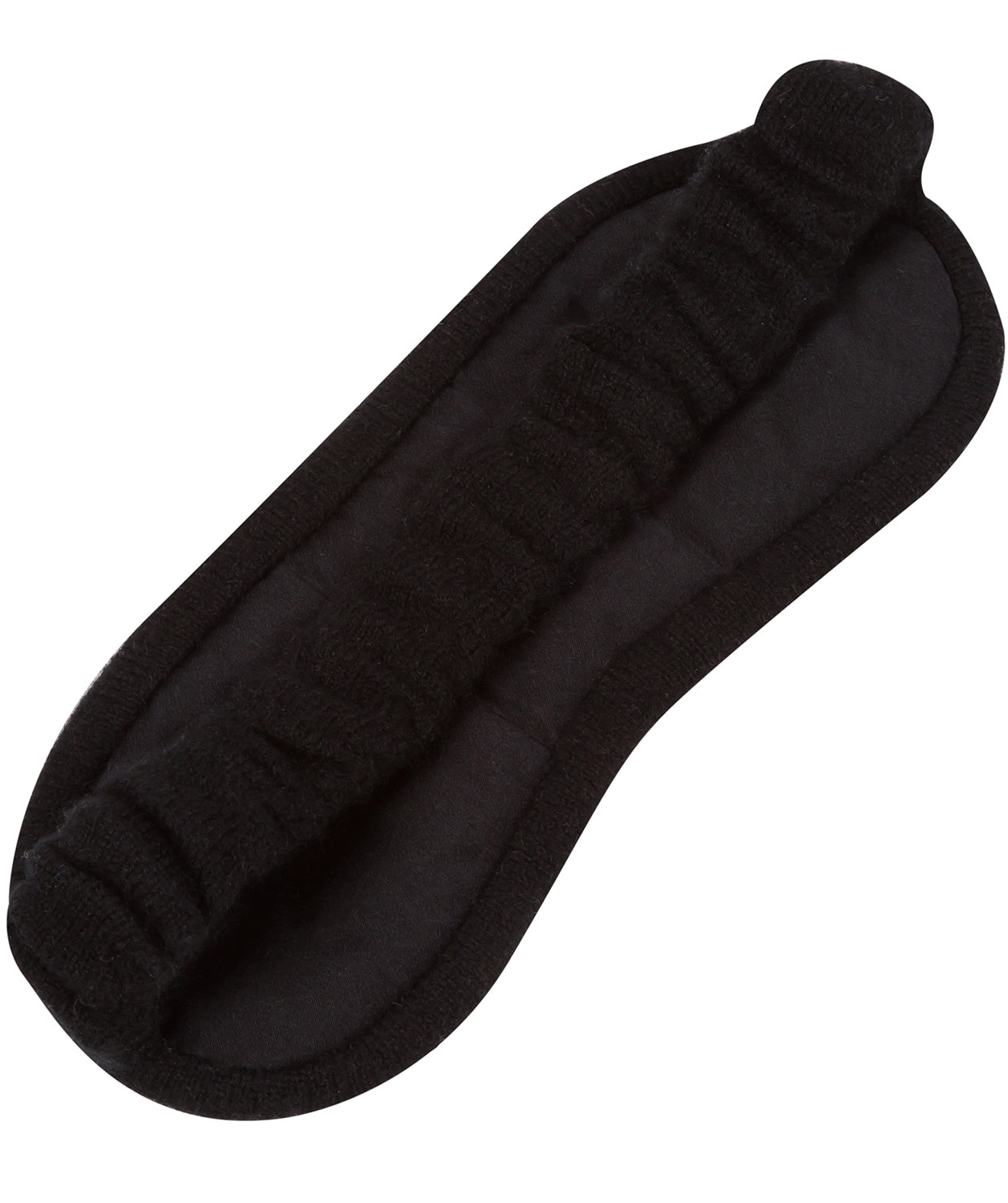 'Levens' Black 100% Cashmere Eye Mask