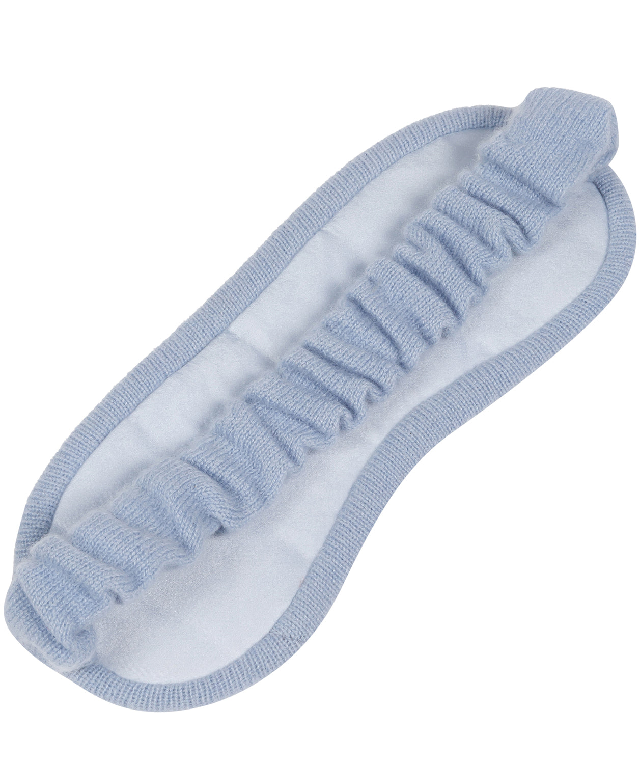 'Levens' Powder Blue 100% Cashmere Eye Mask