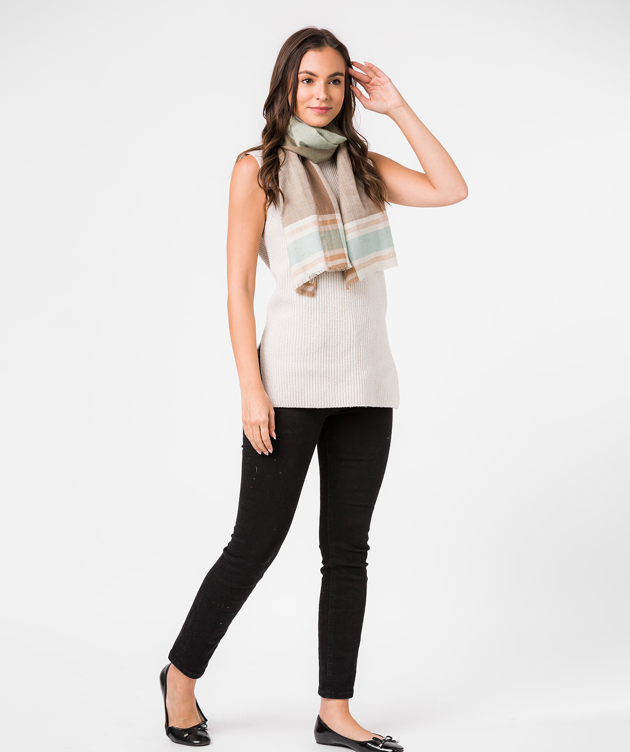 'Asteris' Cashmere & Merino Wool Neckerchief