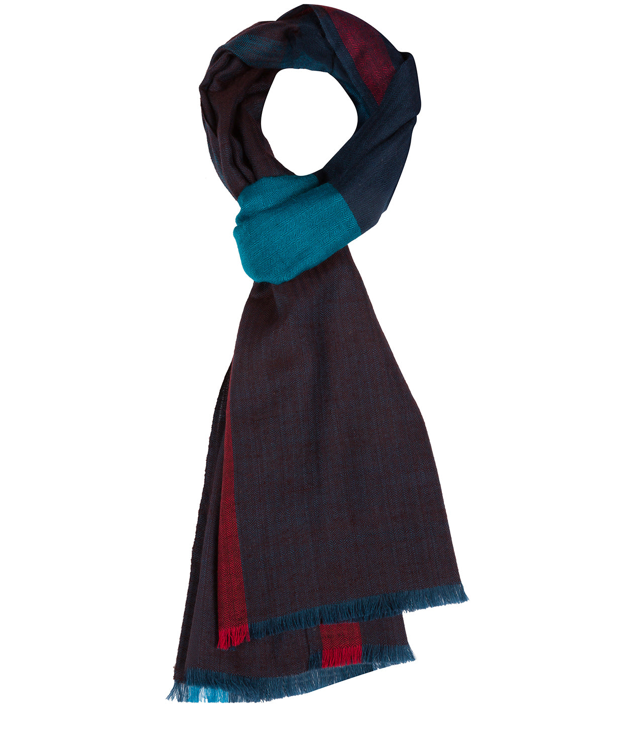 'Gradient' Cashmere & Merino Wool Neckerchief