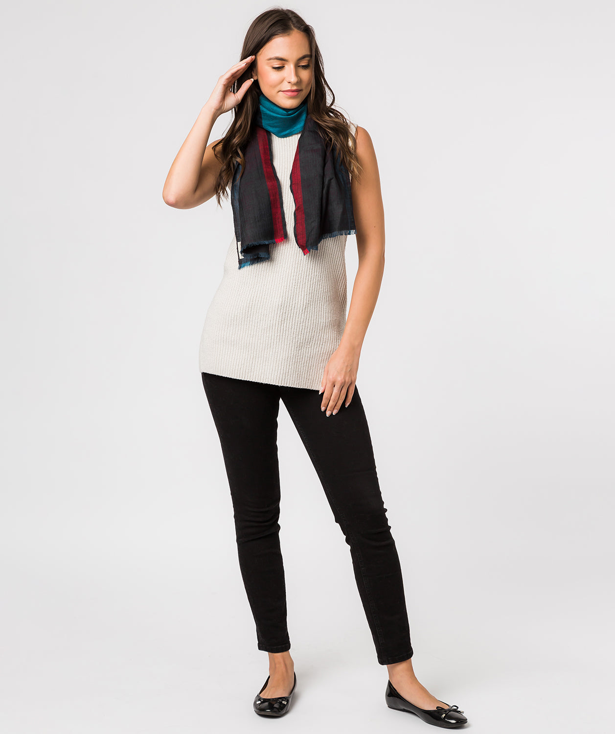 'Gradient' Cashmere & Merino Wool Neckerchief