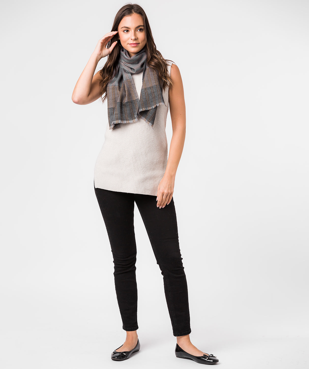 'Aspect' Cashmere & Merino Wool Neckerchief