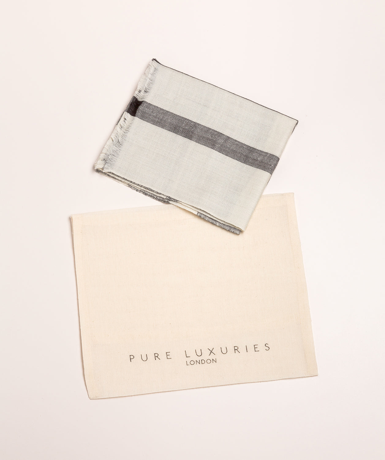 'Scale' Cashmere & Merino Wool Neckerchief