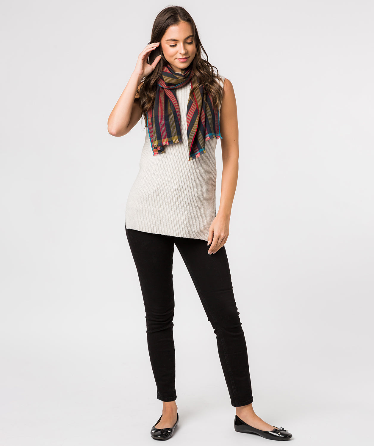 'Ratio' Cashmere & Merino Wool Neckerchief