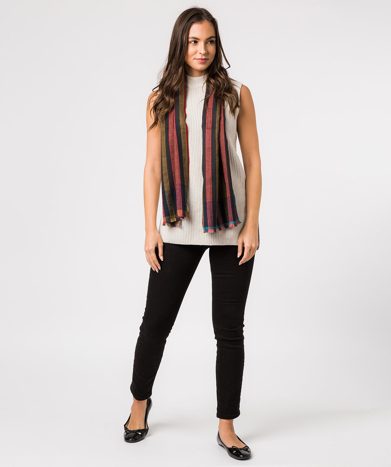 'Ratio' Cashmere & Merino Wool Neckerchief