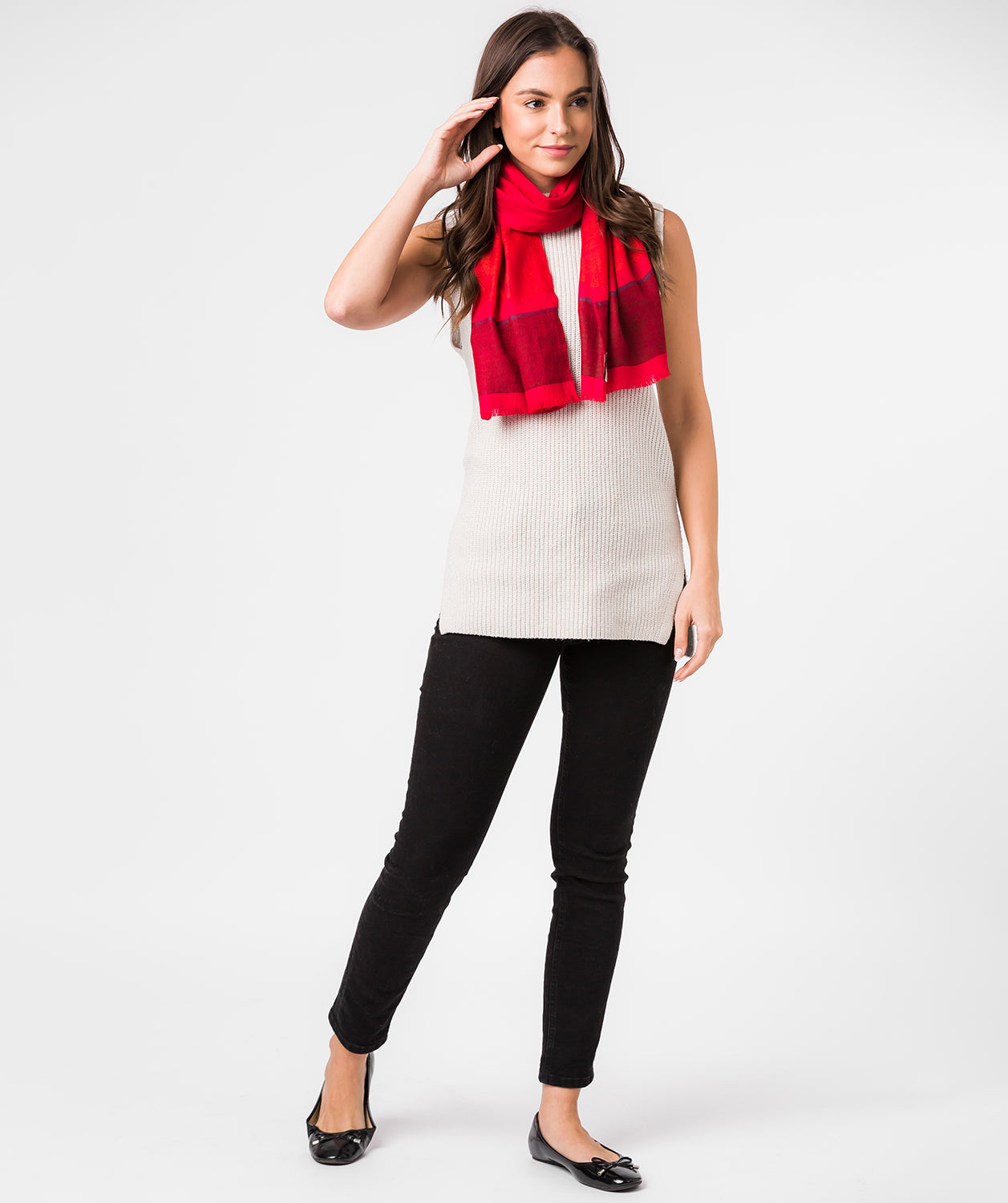 'Blur' Cashmere & Merino Wool Neckerchief