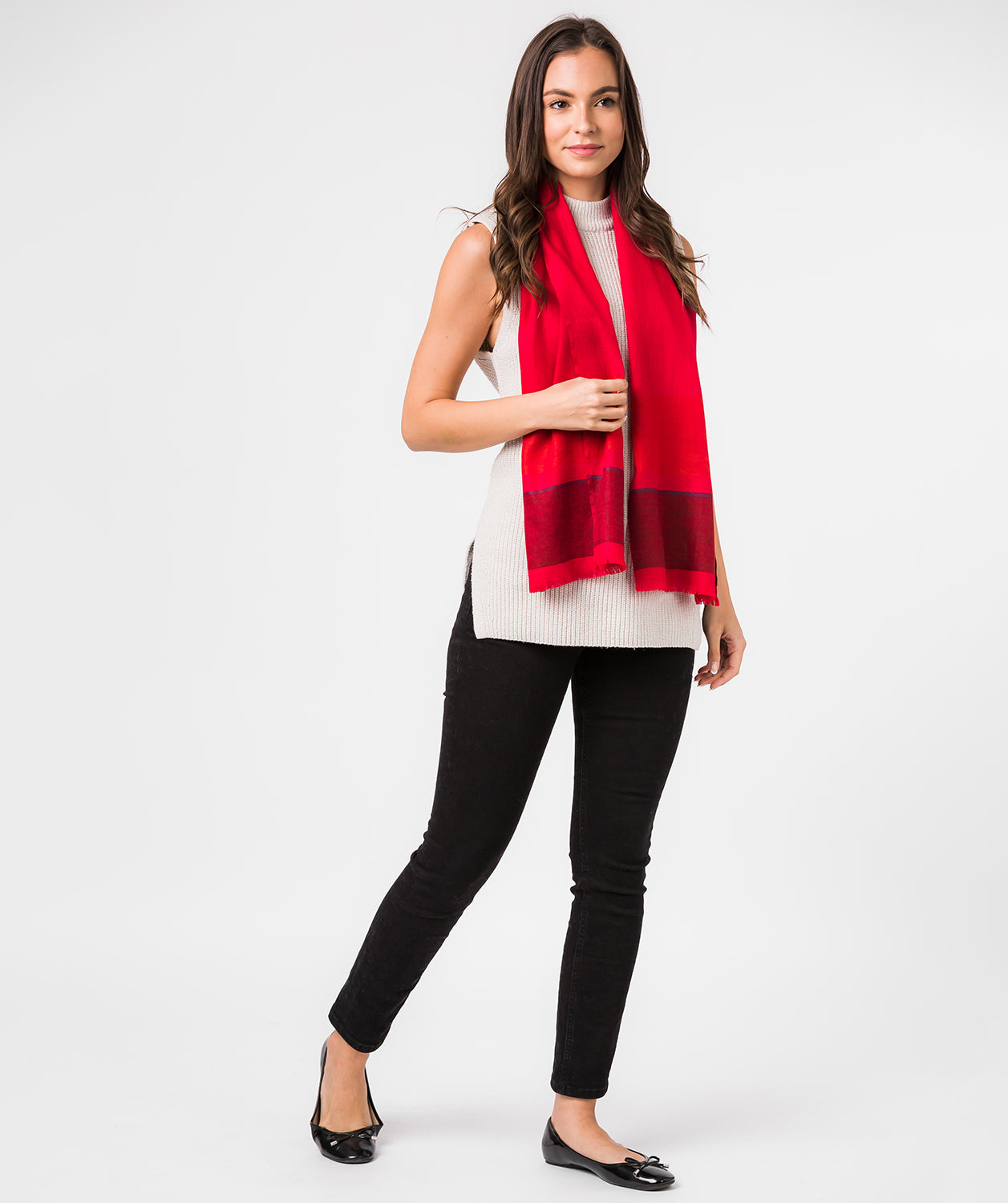 'Blur' Cashmere & Merino Wool Neckerchief