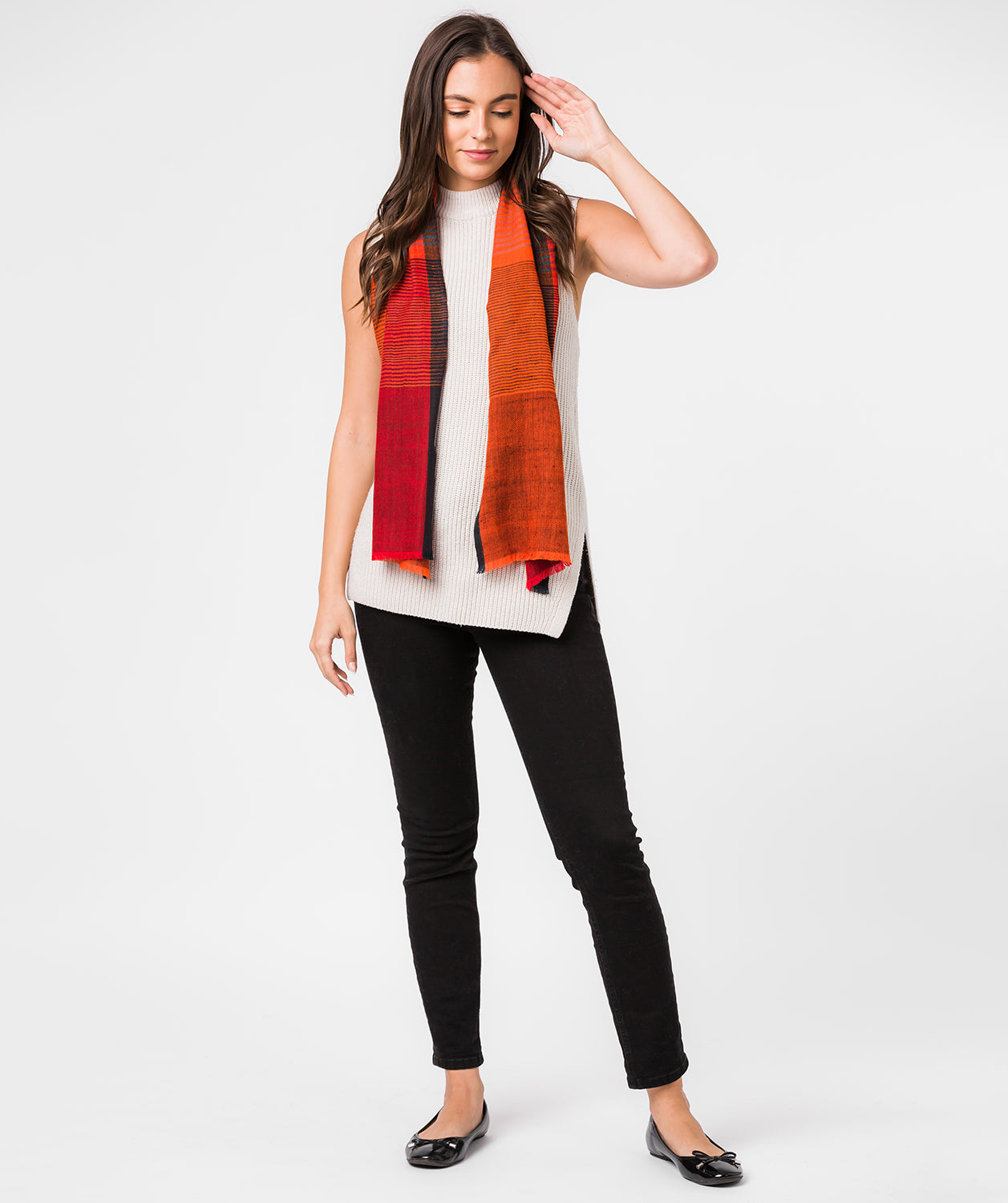 'Libration' Cashmere & Merino Wool Neckerchief