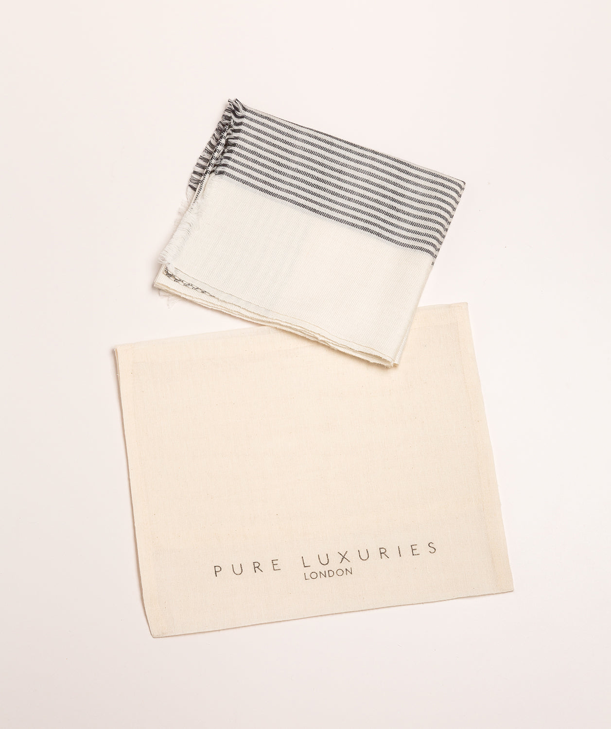 'Contrast' Cashmere & Merino Wool Neckerchief