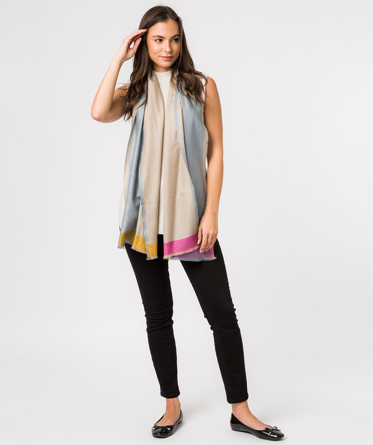 'Hue' Cashmere & Merino Wool Pashmina