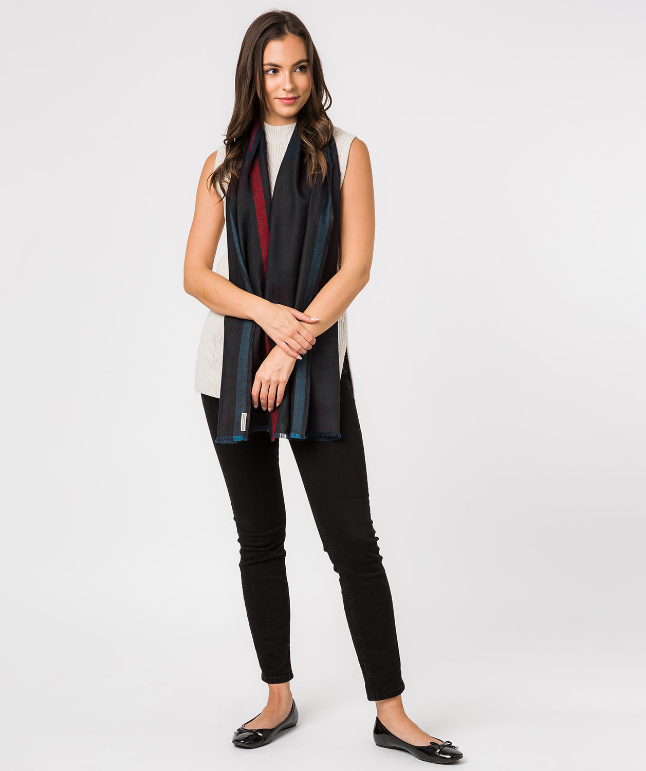 'Gradient' Cashmere & Merino Wool Pashmina