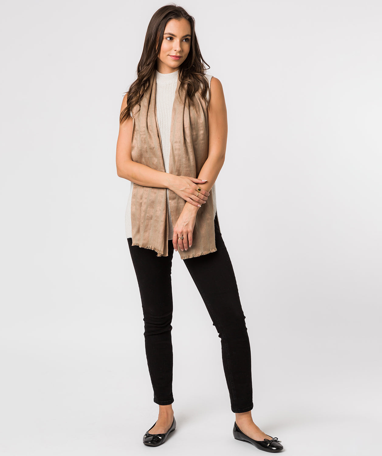'Moon' Cashmere & Merino Wool Pashmina