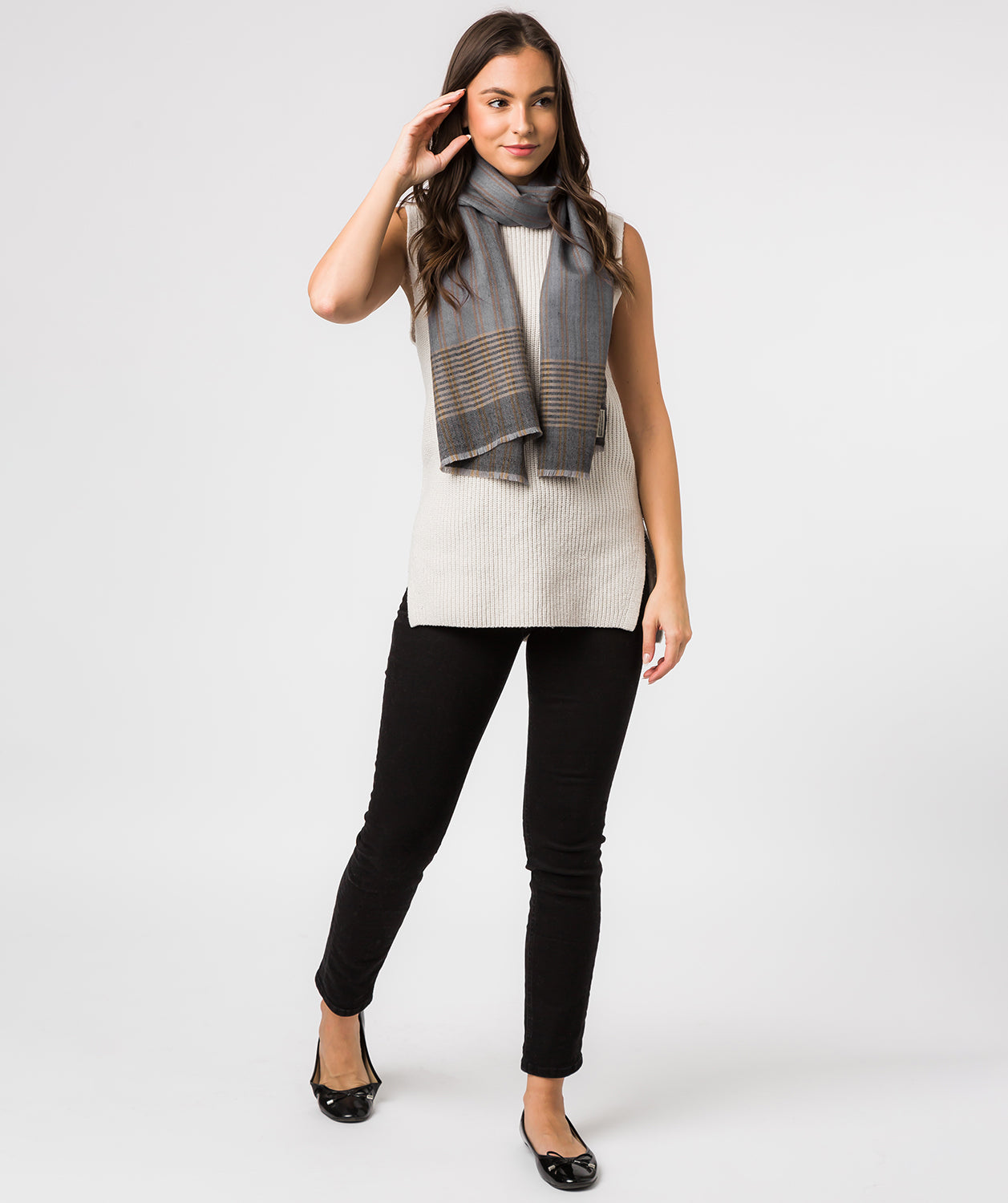 'Aspect' Cashmere & Merino Wool Pashmina