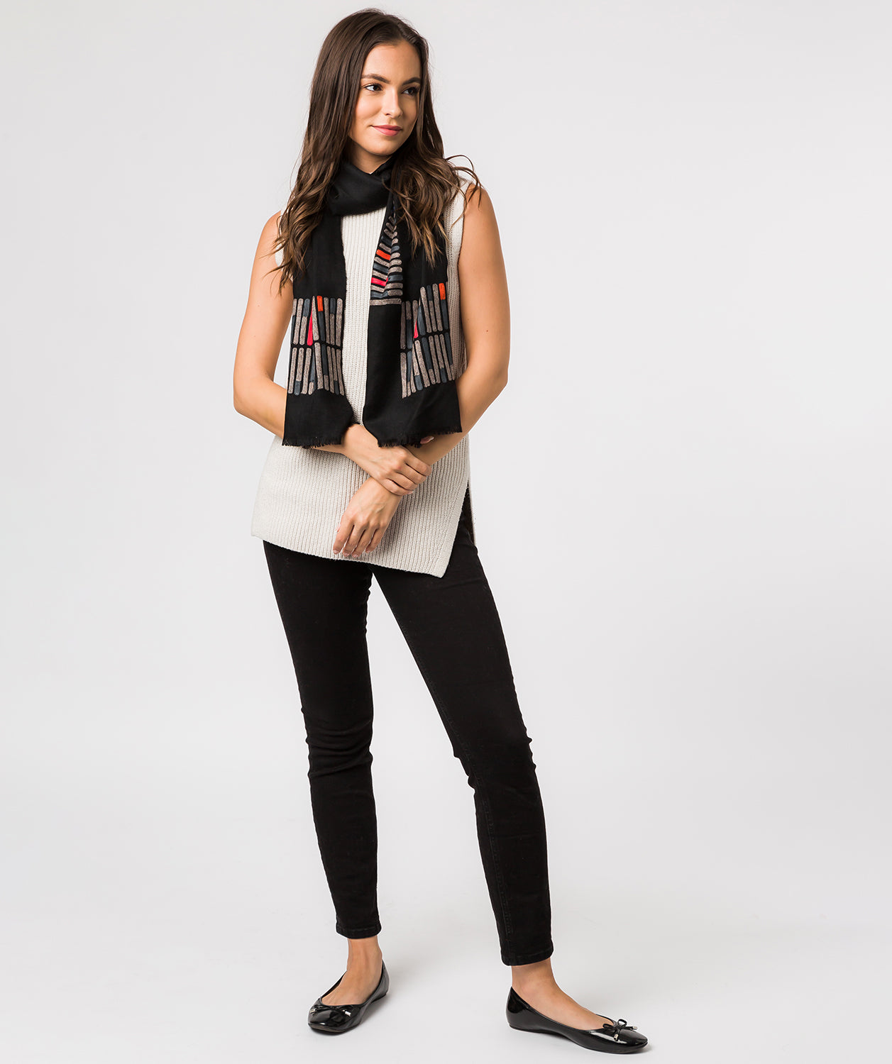 'Space' Cashmere & Merino Wool Pashmina