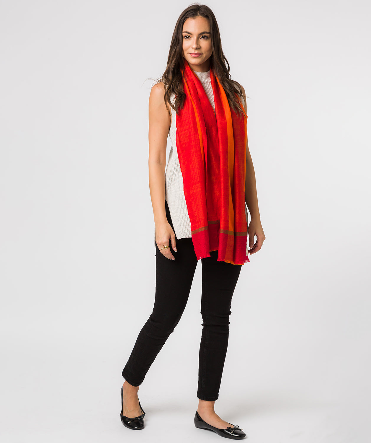 'Solar' Cashmere & Merino Wool Pashmina