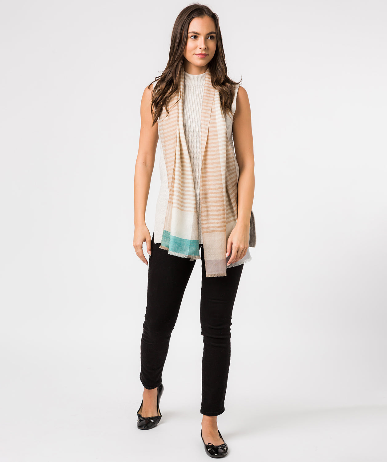 'Nebula' Cashmere & Merino Wool Pashmina