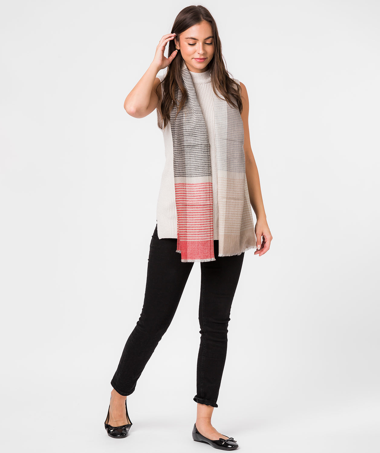'Neptune' Cashmere & Merino Wool Pashmina