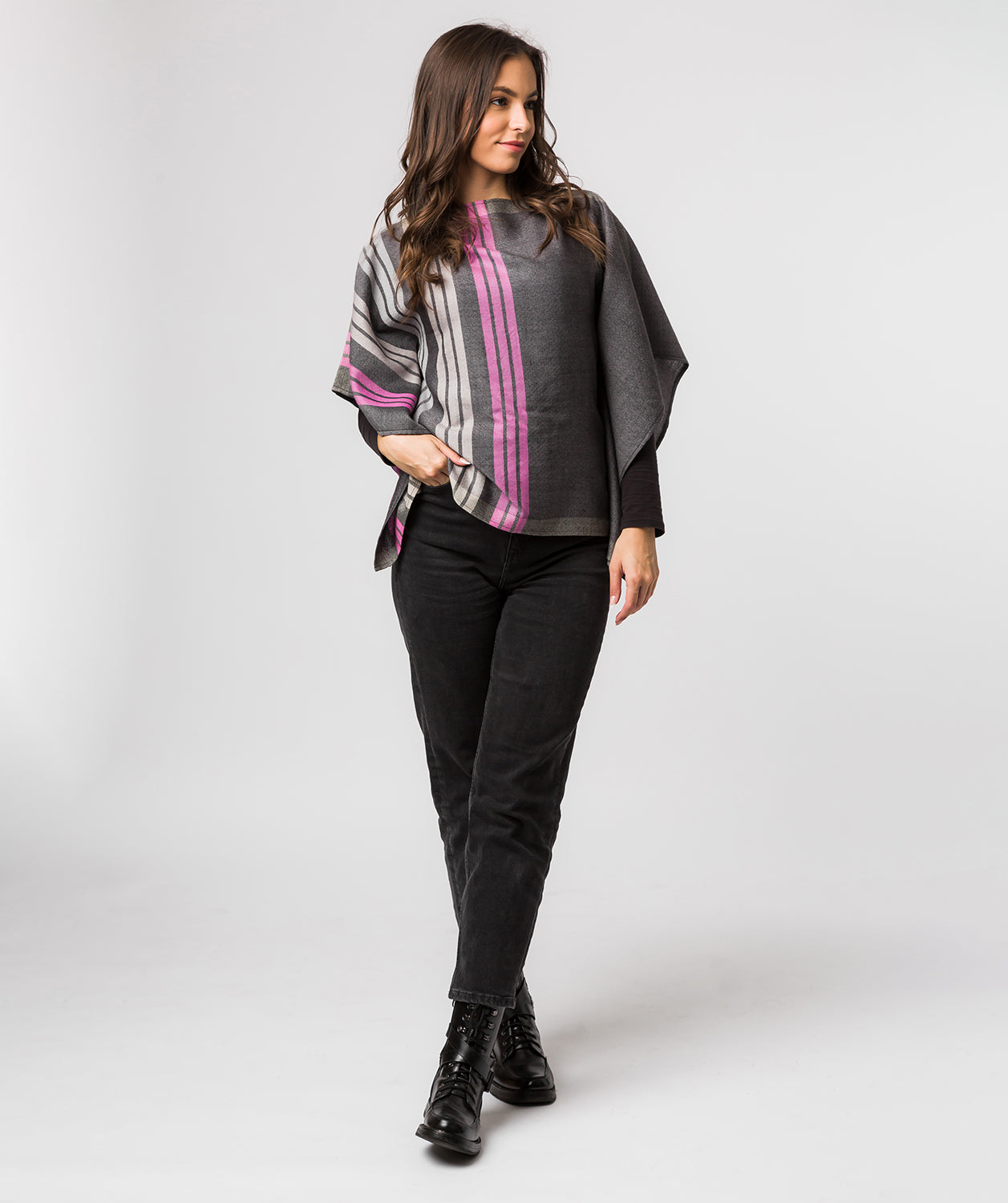 'Zodiac' 100% Merino Wool Poncho