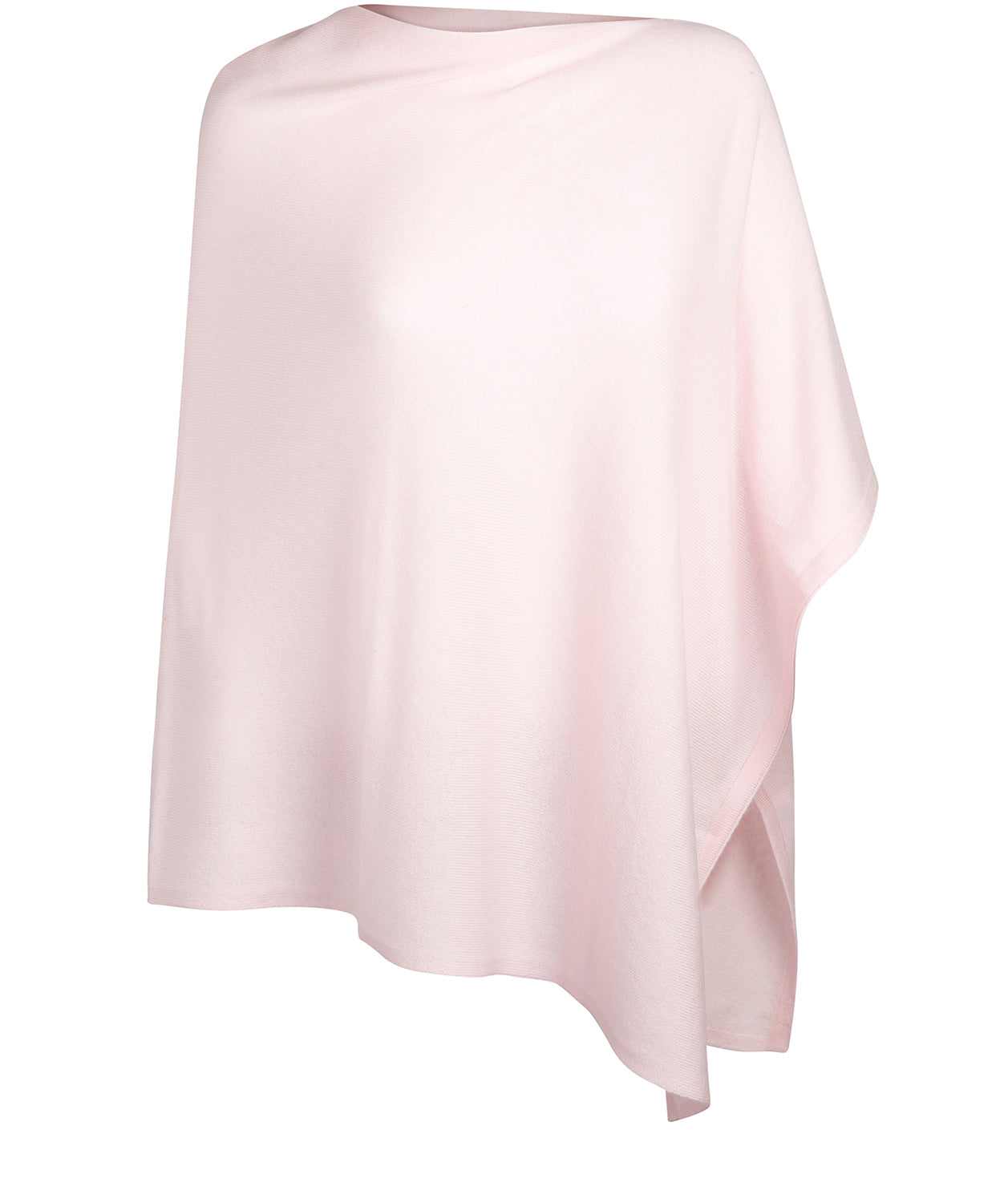 'Eskdale' Blush Pink Cashmere & Merino Wool Poncho