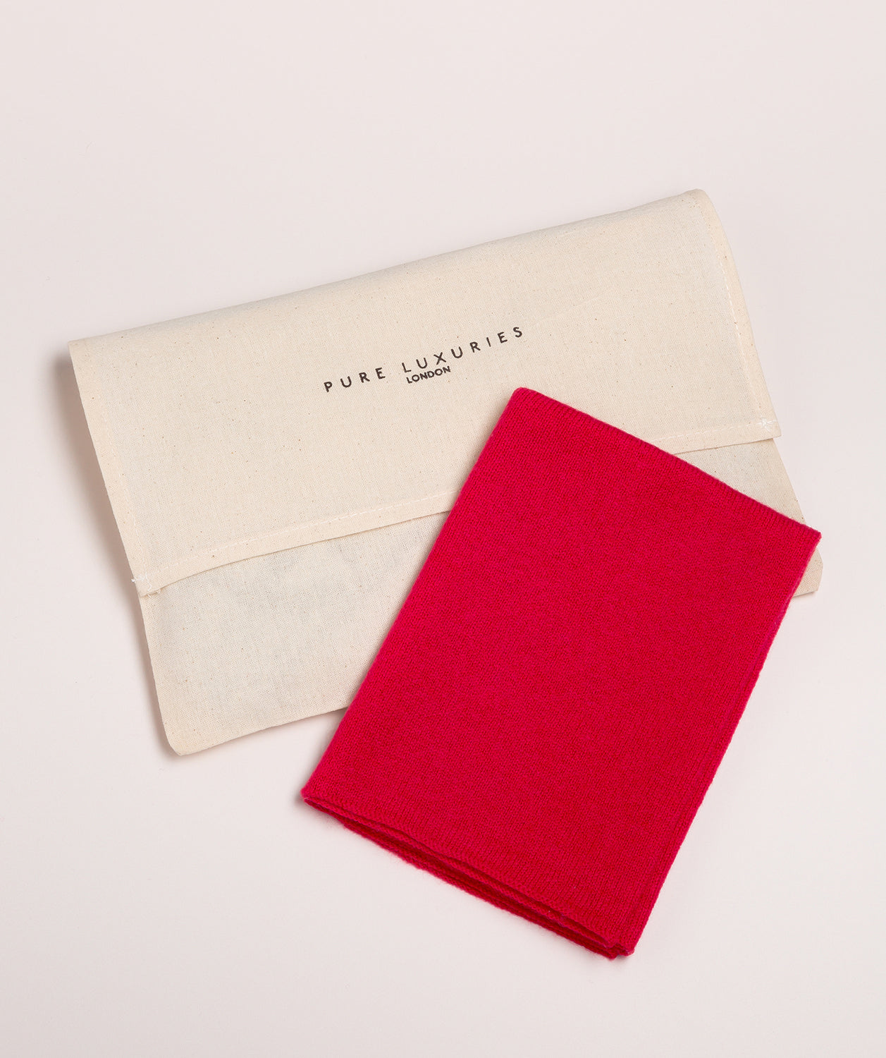 'Holker' Chilli Red Cashmere & Merino Wool Snood