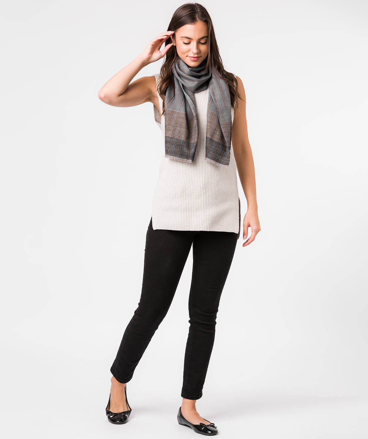 'Aspect' Cashmere & Merino Wool Scarf