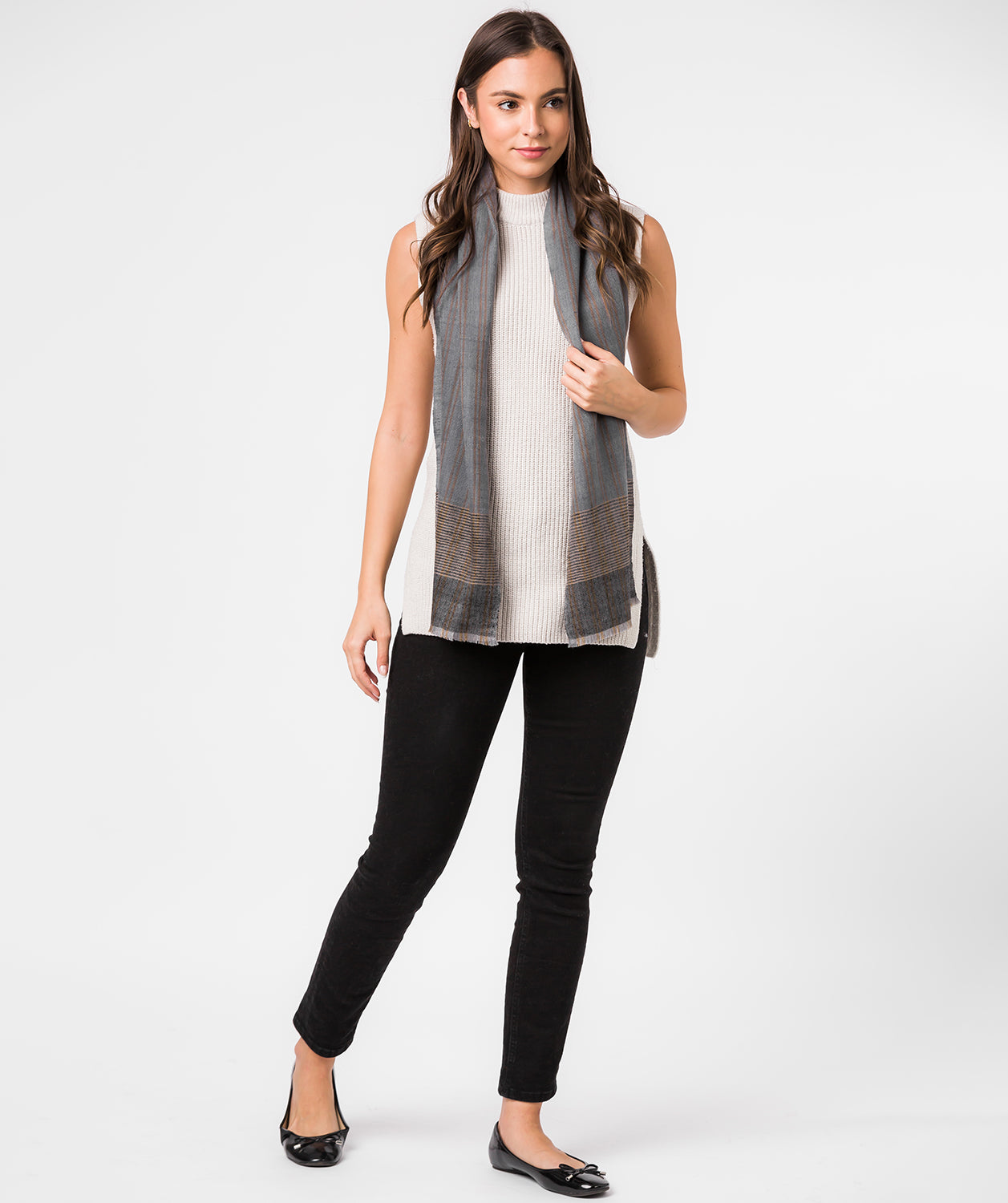 'Aspect' Cashmere & Merino Wool Scarf