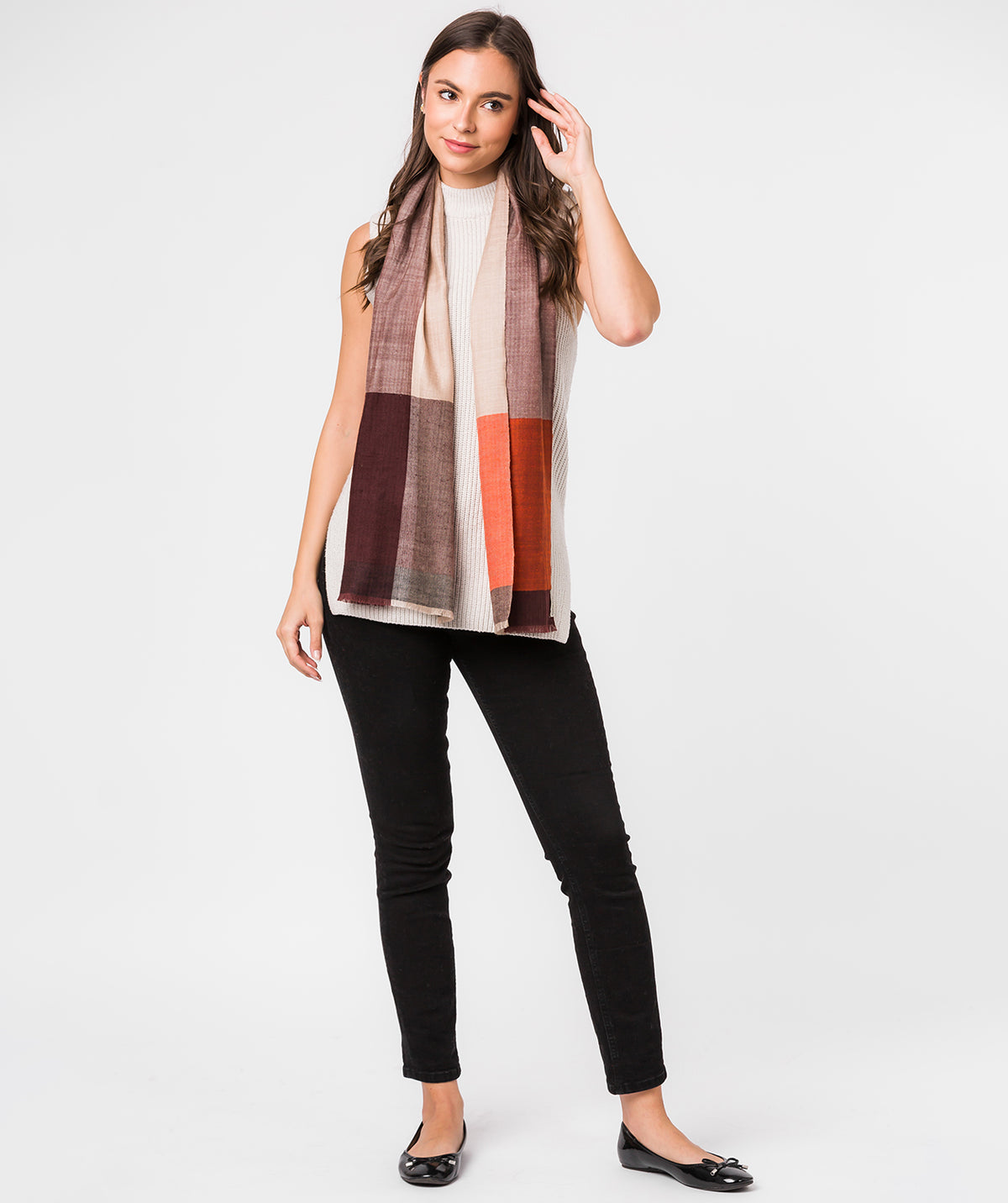 'Saturn' Cashmere & Merino Wool Scarf