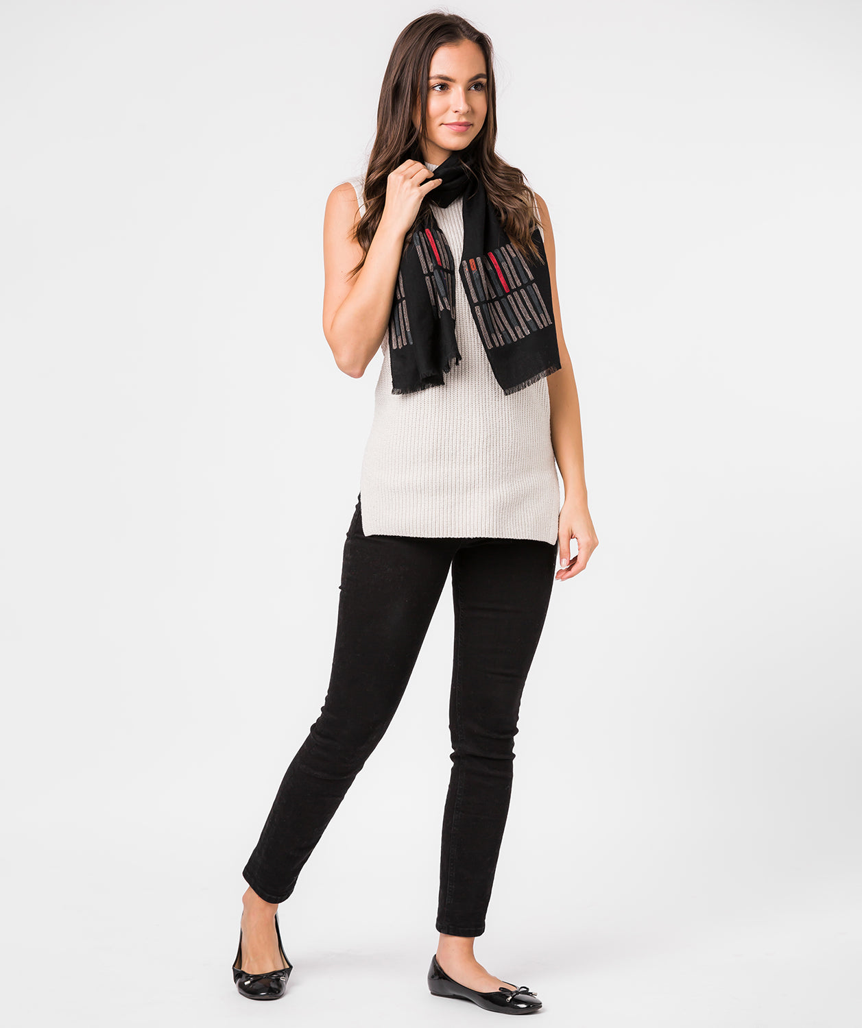 'Space' Cashmere & Merino Wool Scarf