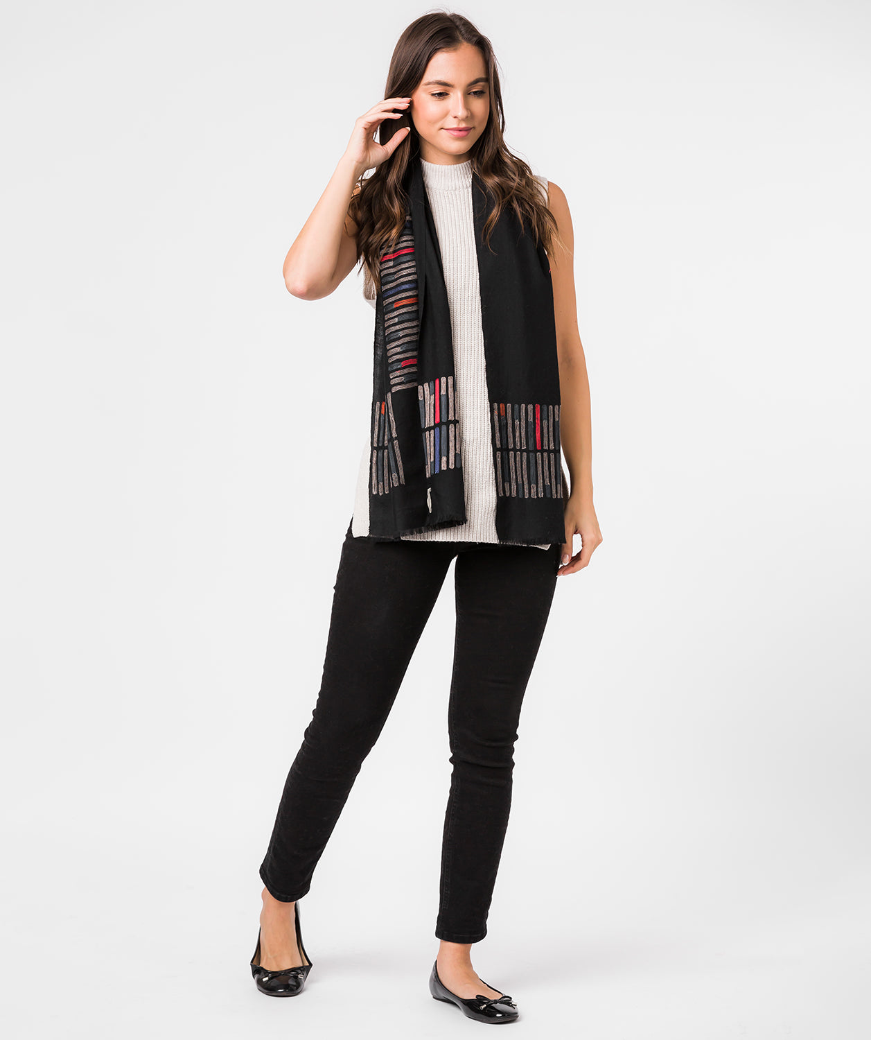 'Space' Cashmere & Merino Wool Scarf