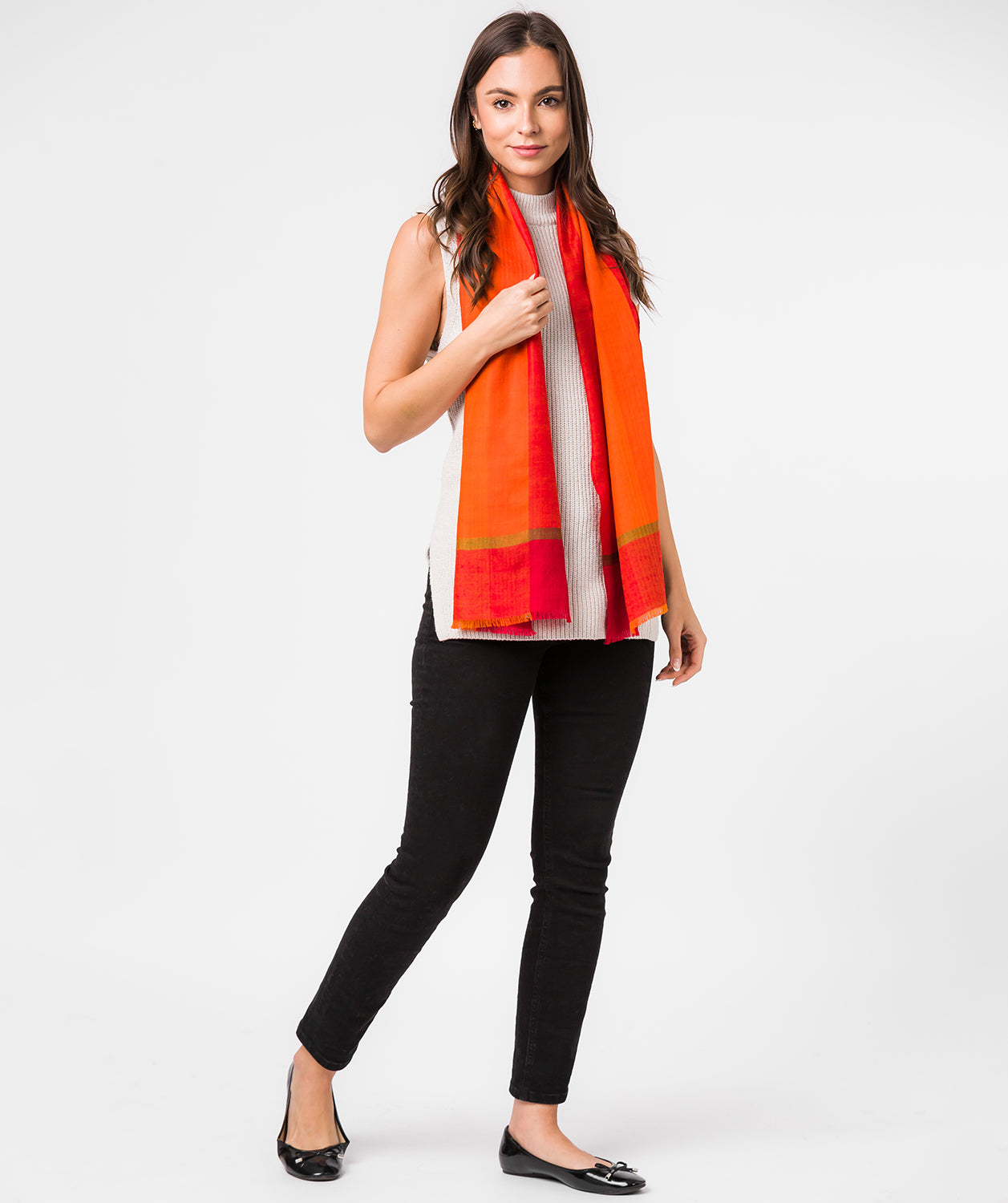 'Solar' Cashmere & Merino Wool Scarf