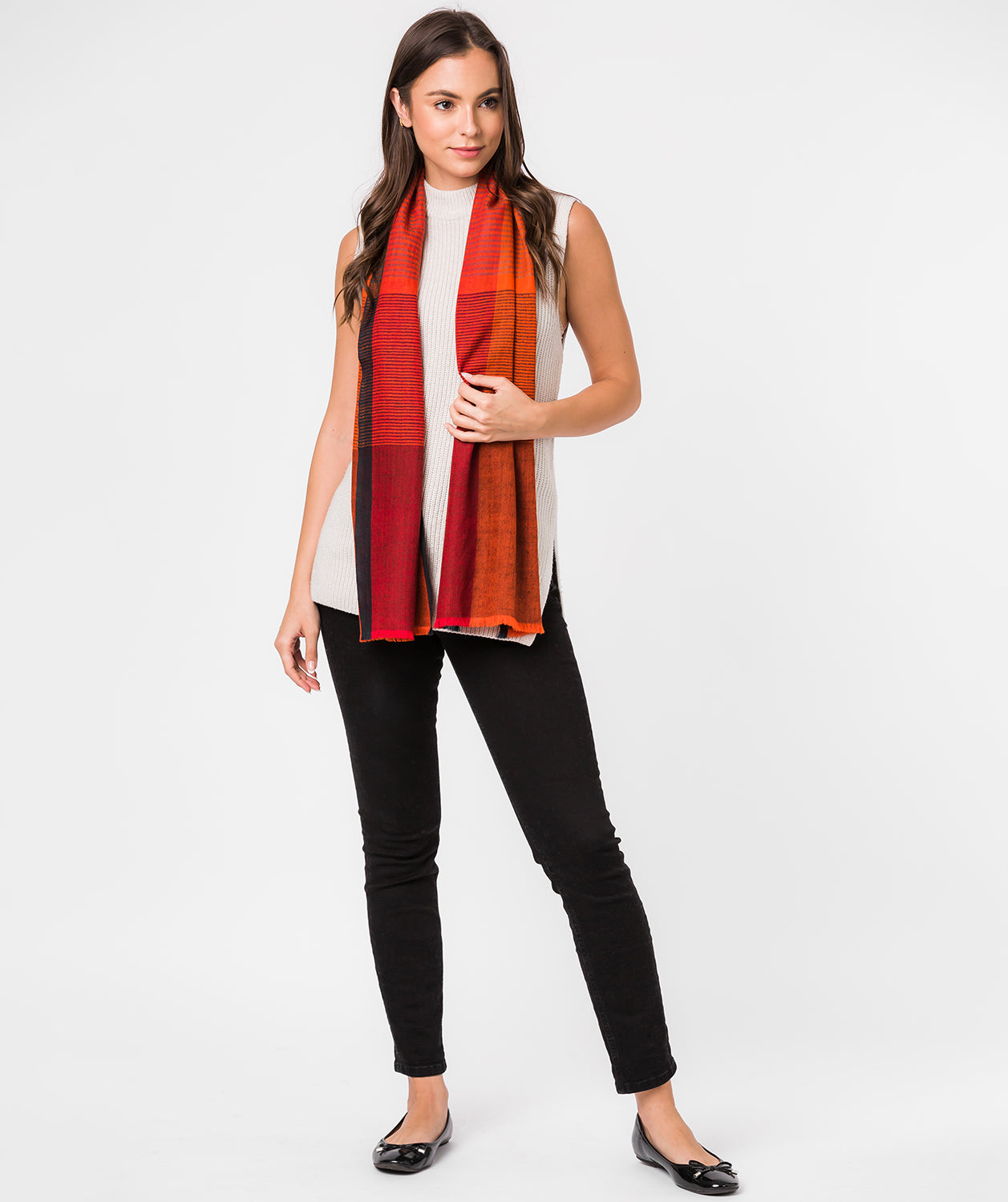 'Libration' Cashmere & Merino Wool Scarf