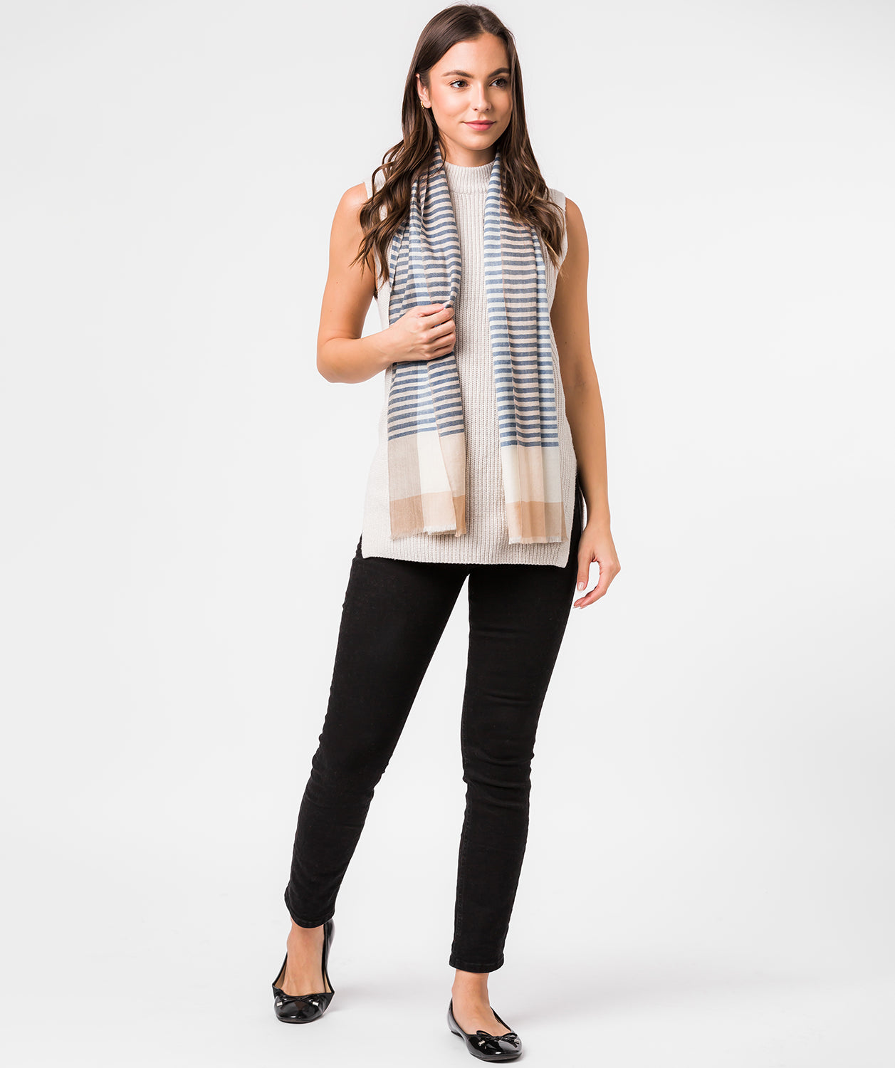 'Accent' Cashmere & Merino Wool Scarf