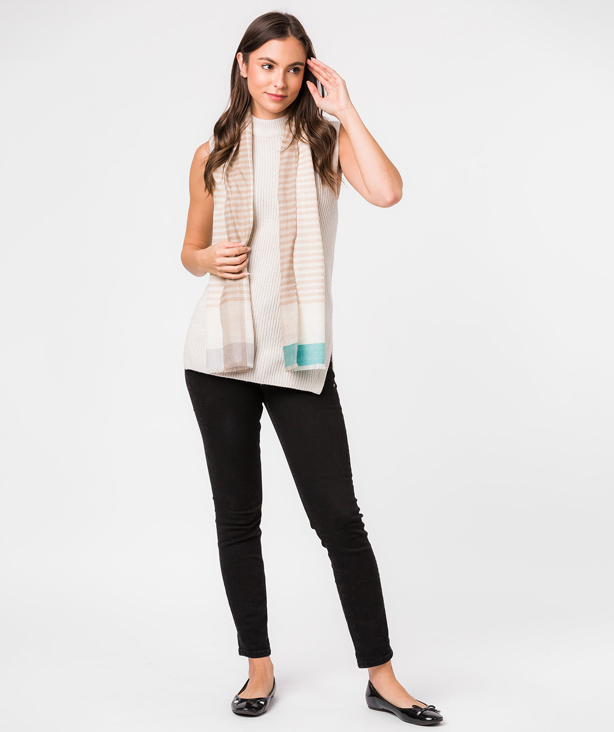 'Nebula' Cashmere & Merino Wool Scarf