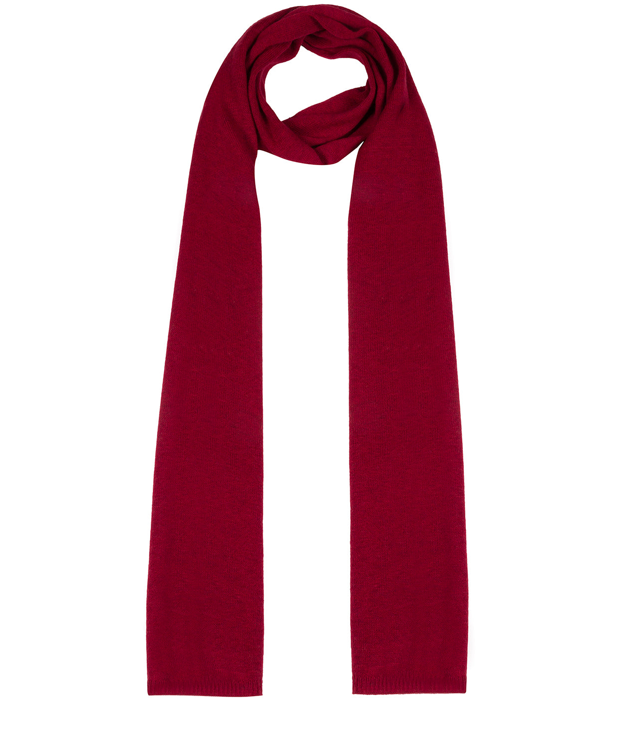 'Bristol' Burgundy Merino Wool Scarf