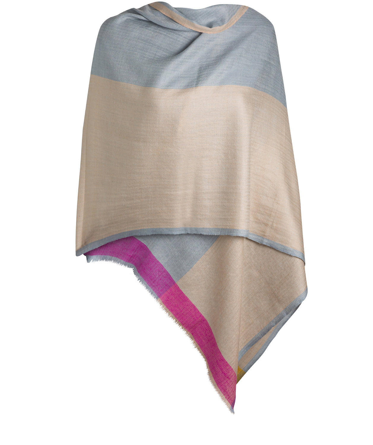'Hue' Cashmere & Merino Wool Shawl Wrap