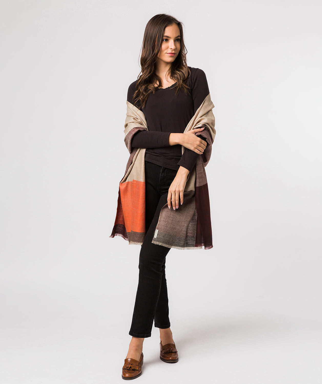 'Saturn' Cashmere & Merino Wool Shawl Wrap