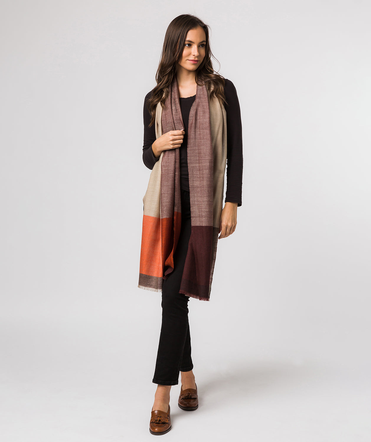 'Saturn' Cashmere & Merino Wool Shawl Wrap