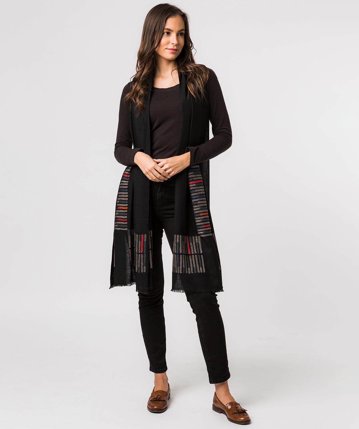 'Space' Cashmere & Merino Wool Shawl Wrap