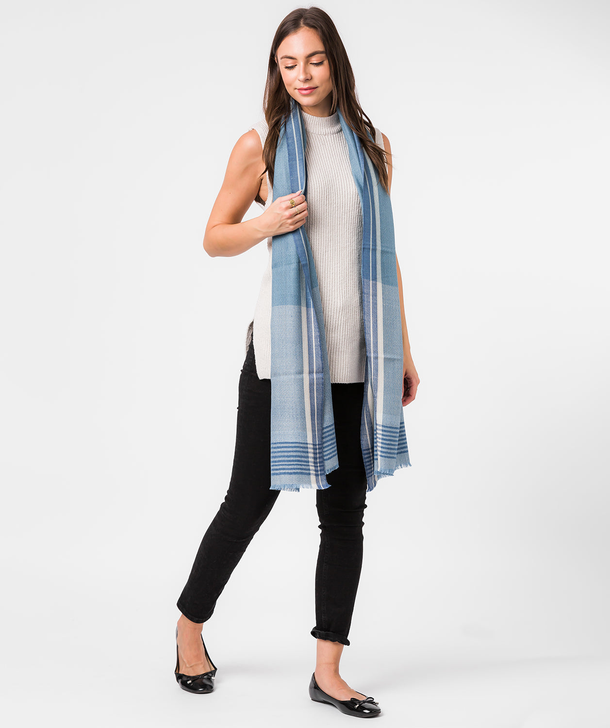 'Earth' Cashmere & Merino Wool Shawl Wrap
