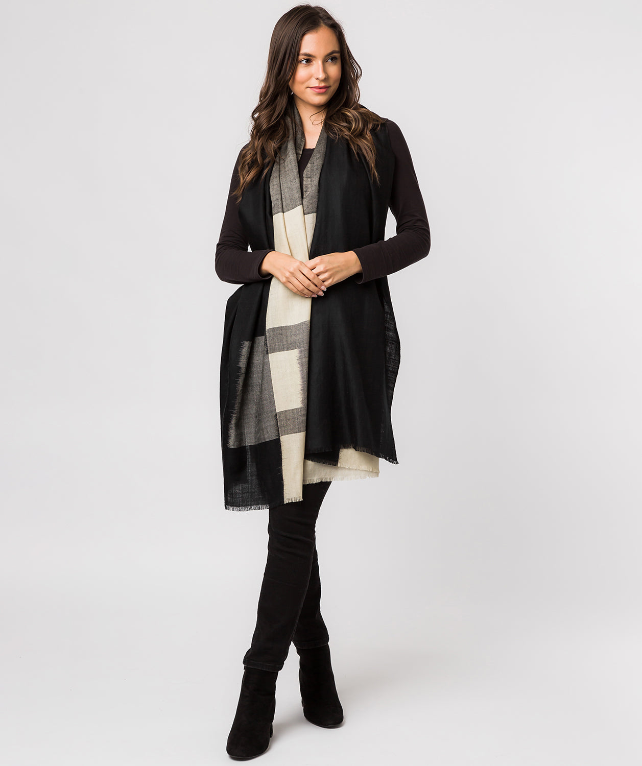 'Equinox' Cashmere & Merino Wool Throw