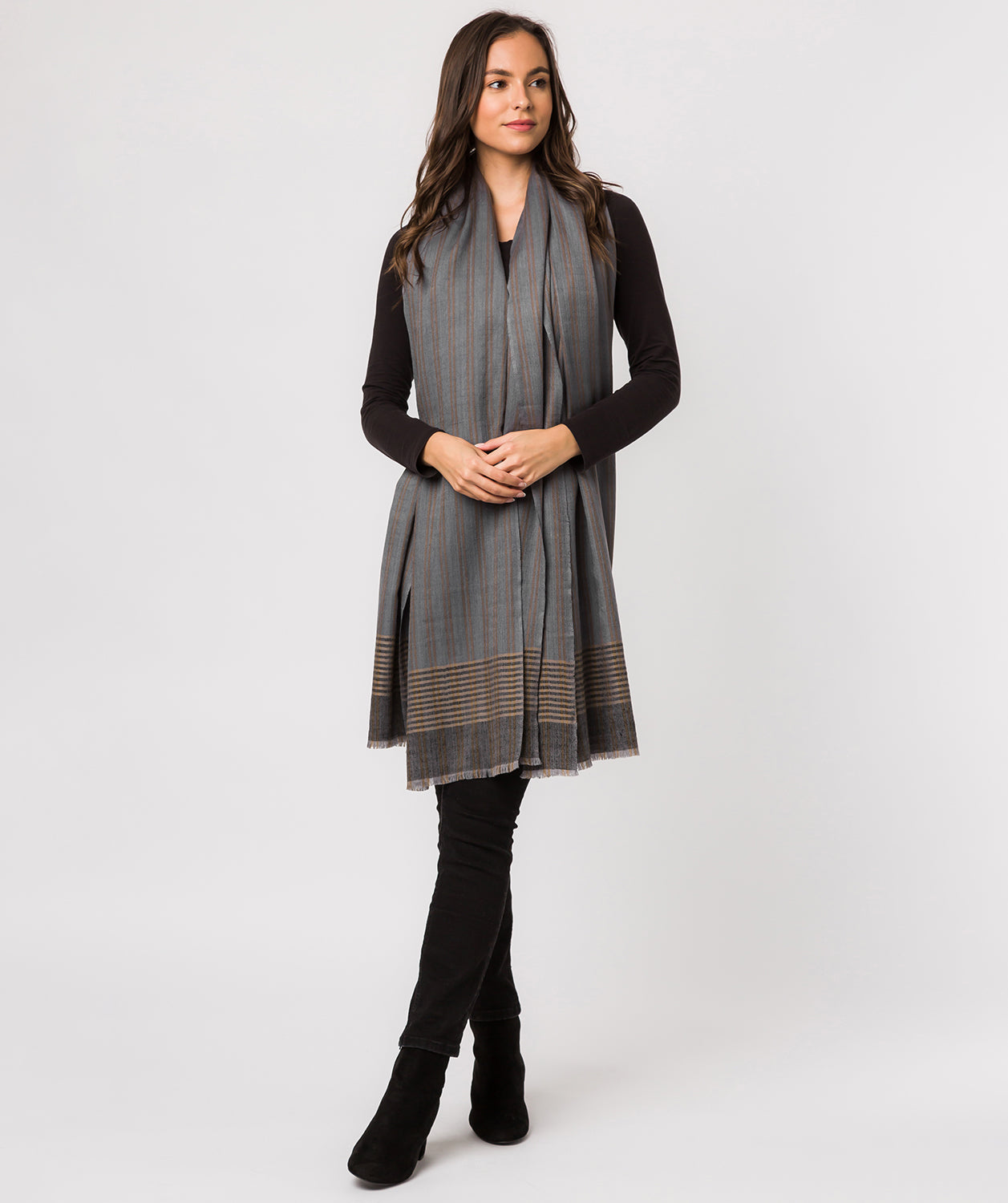 'Aspect' Cashmere & Merino Wool Throw