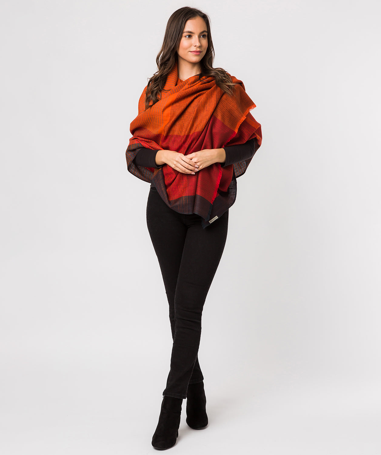 'Libration' Cashmere & Merino Wool Throw