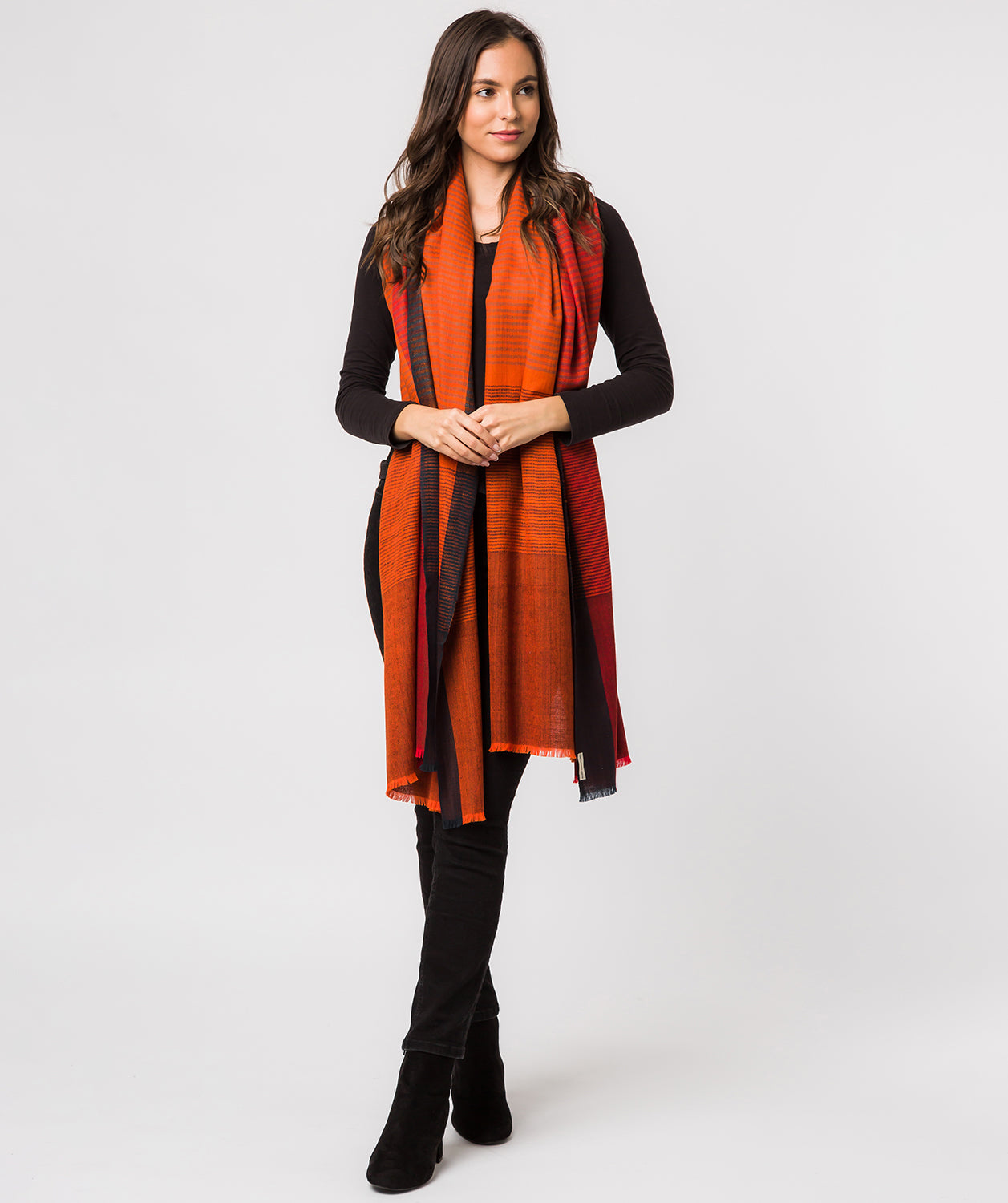 'Libration' Cashmere & Merino Wool Throw