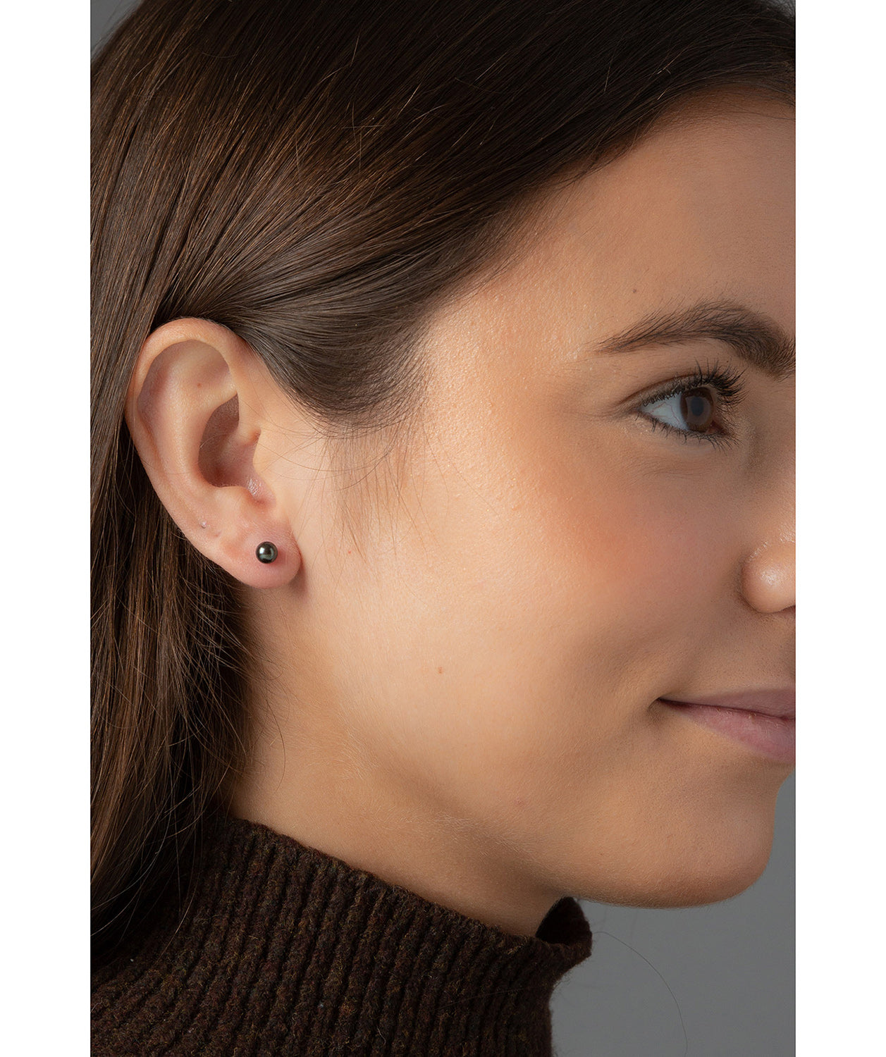 Small Freshwater Pearl Ball Earrings image 2