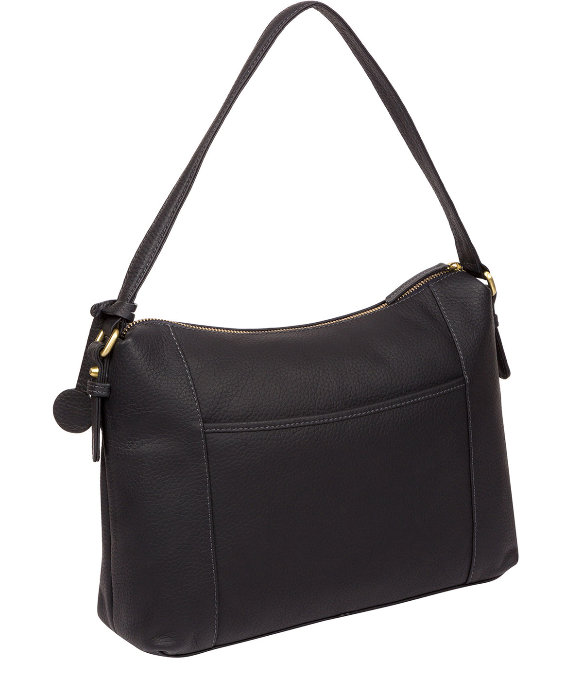 'Betsy' Navy Leather Shoulder Bag image 3