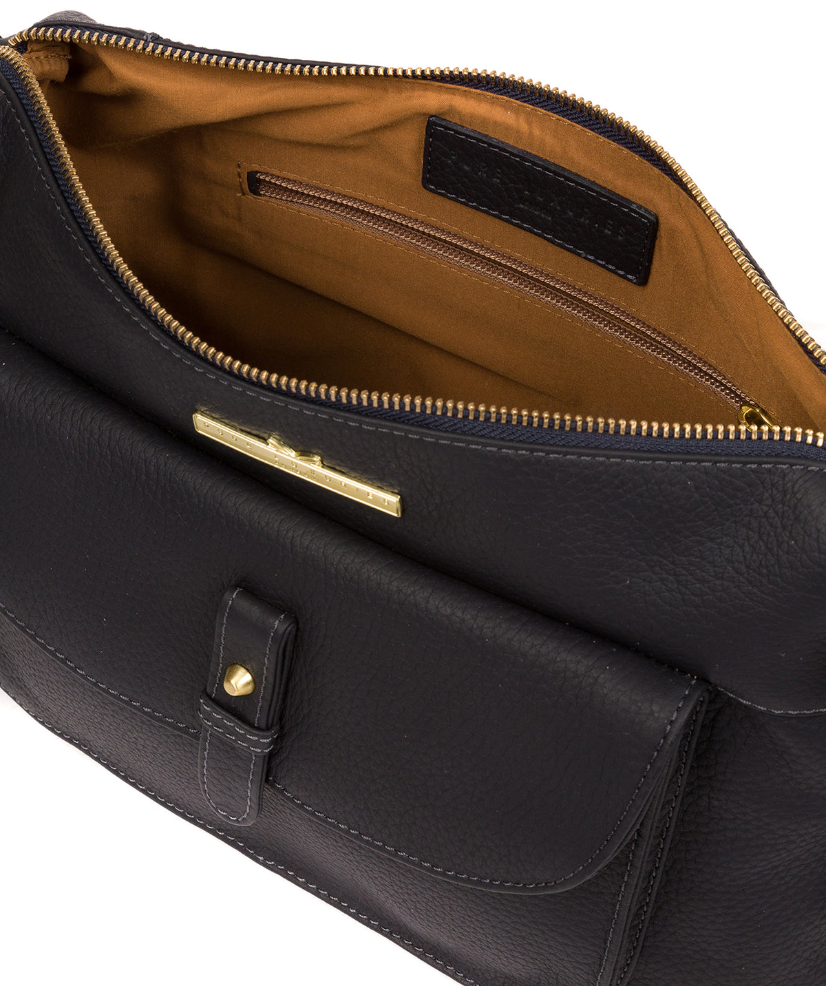 'Betsy' Navy Leather Shoulder Bag image 4
