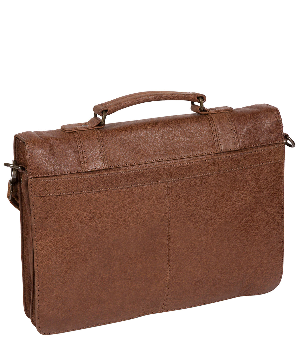 'Logan' Hazelnut Leather Work Bag image 3