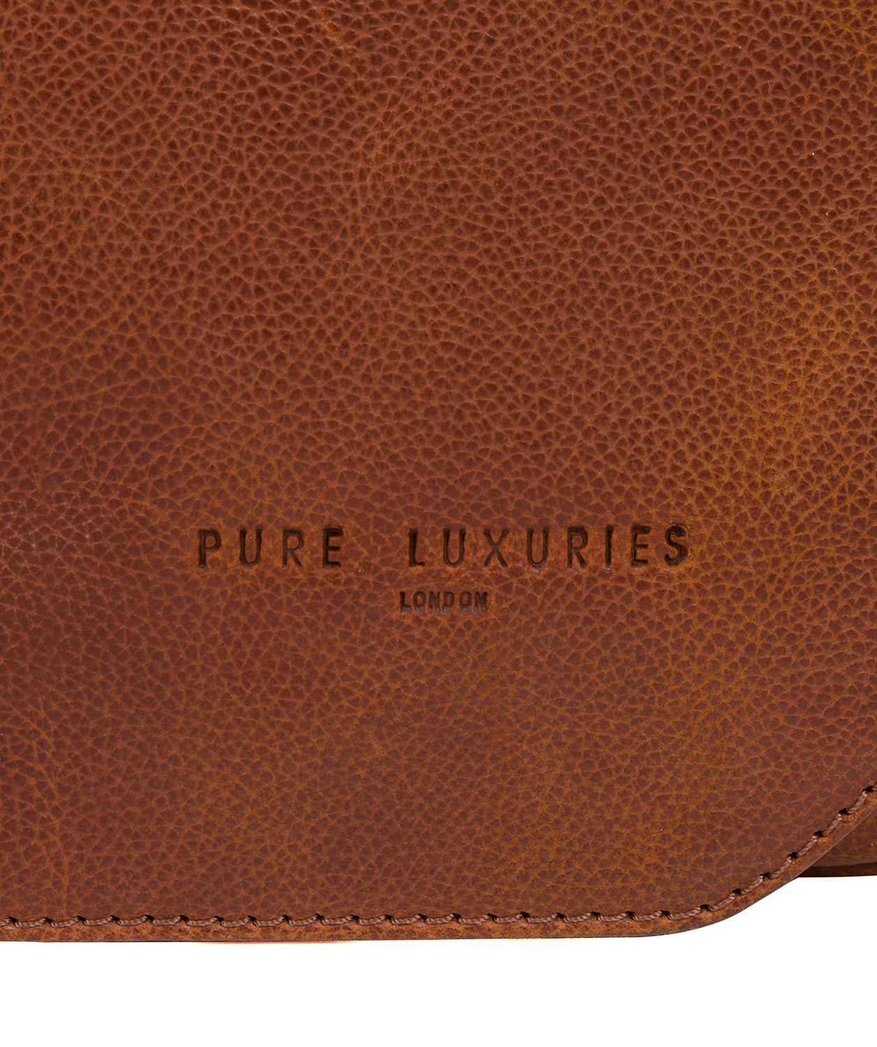 'Eiger' Tan Leather Messenger Bag