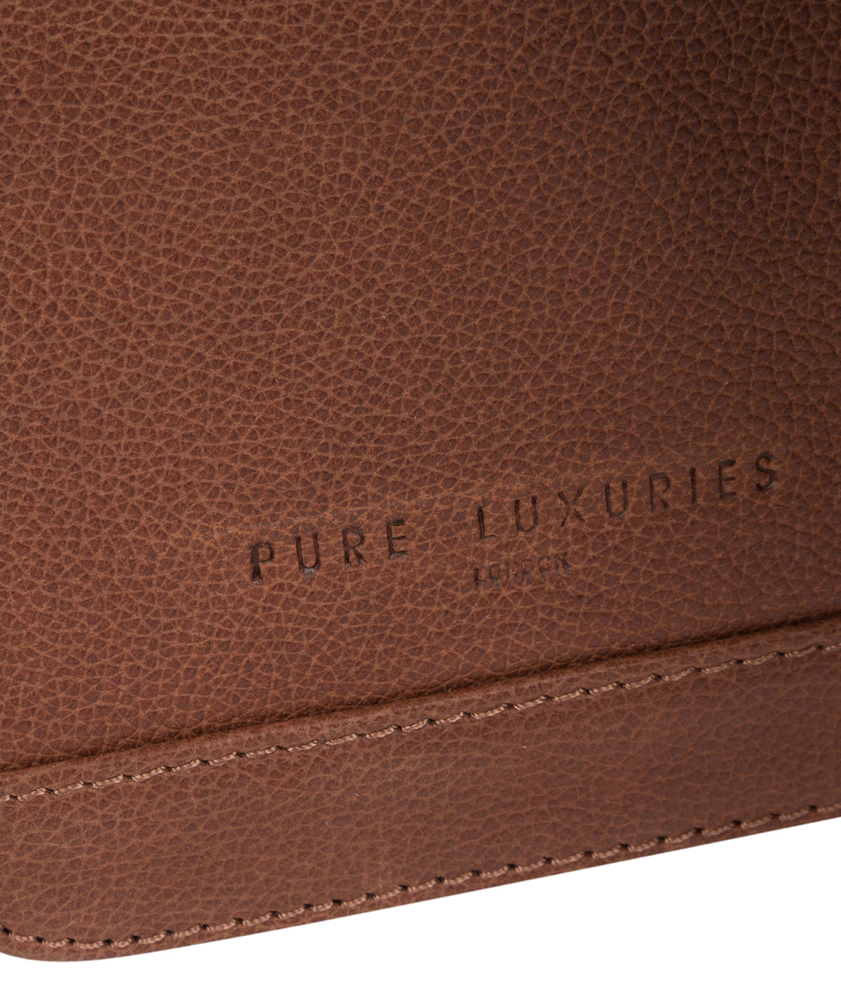 'Peak' Hazelnut Leather Messenger Bag image 5