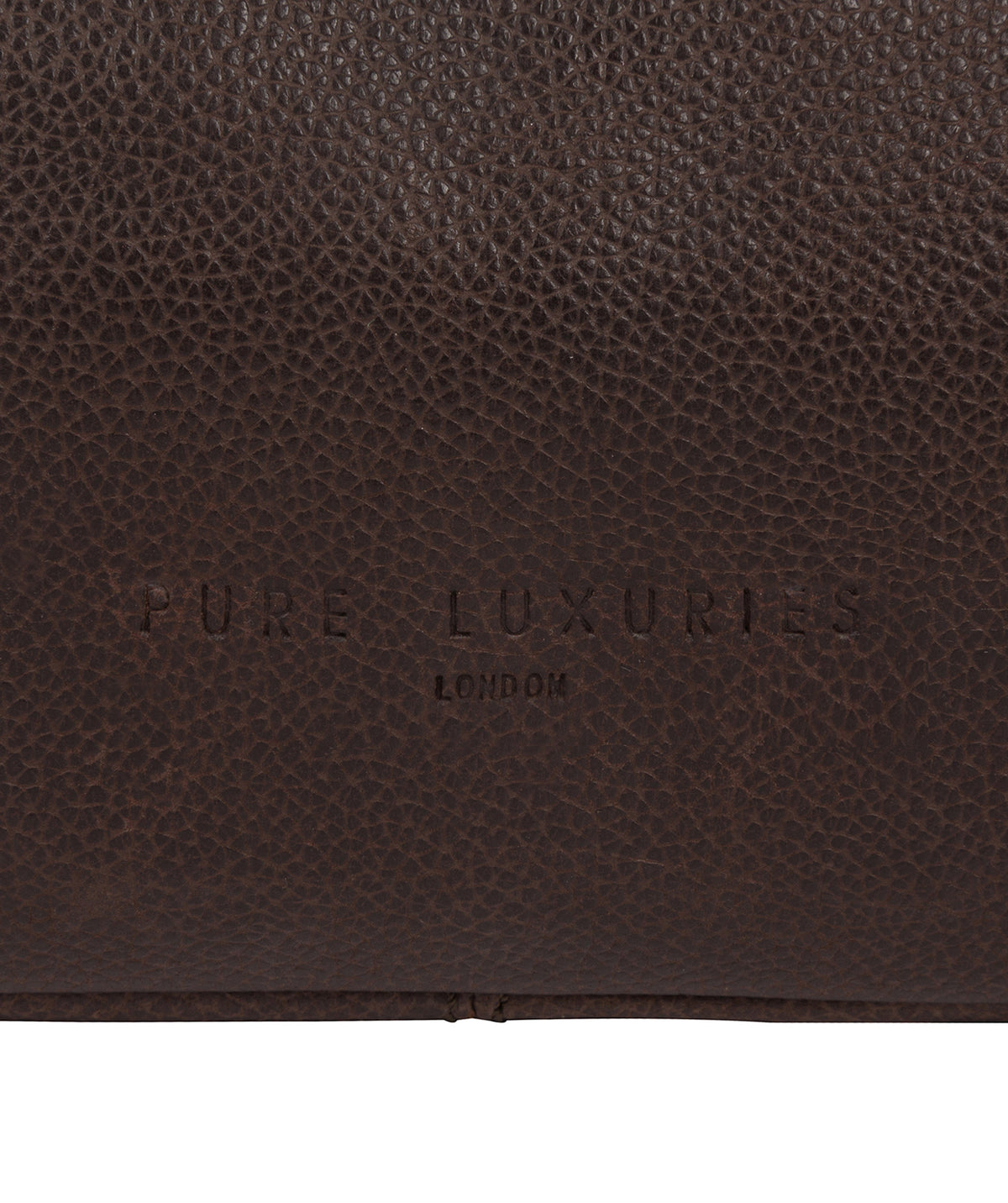 'Kea' Cocoa Leather Washbag image 6